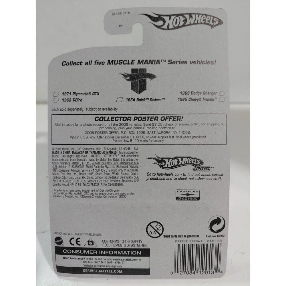 Hot Wheels item repackaged