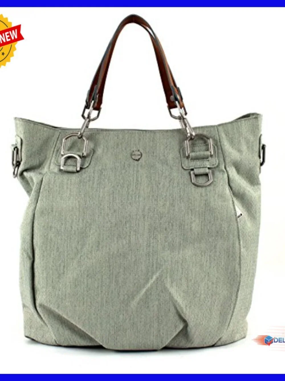 Large Recycled Polyester Diaper Tote with Multiple Straps & Accessories