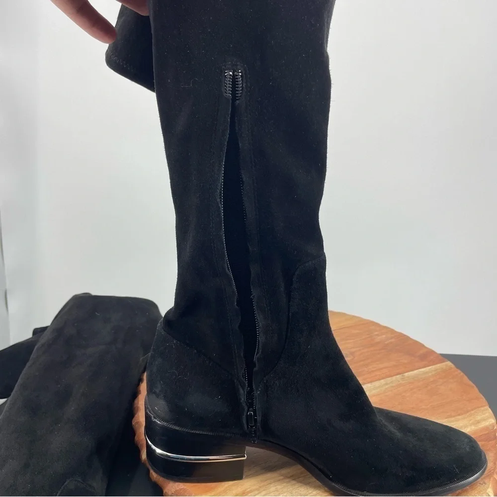 PAIGE Jacey Over‎ the Knee Stretch Boot black 9.5