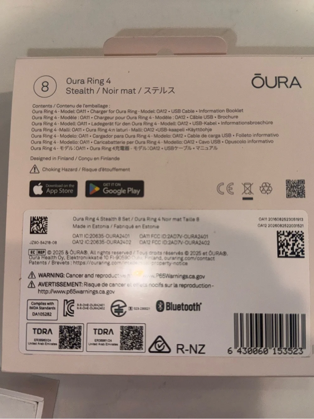 Oura ring silver