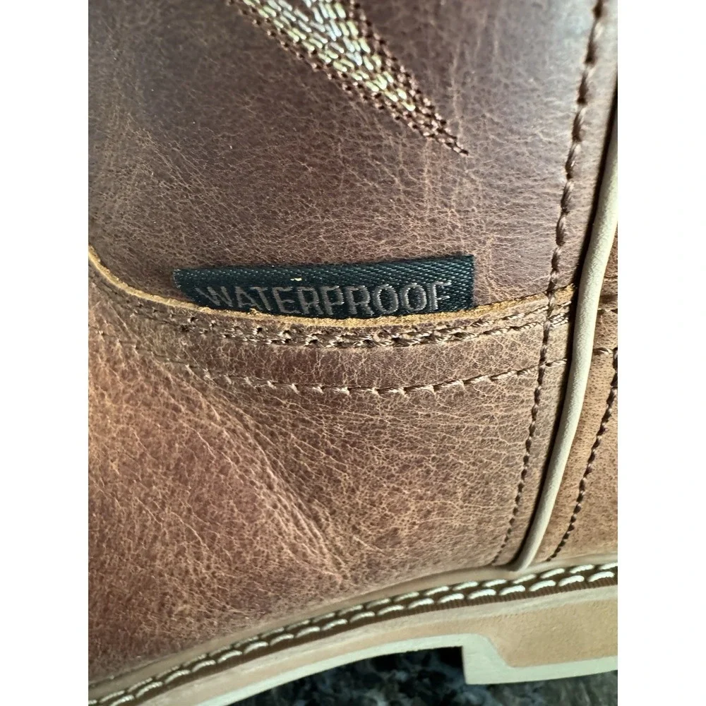 Justin Original Workboots Daywork 11 Inch Waterproof Work ‎ Mens Brown  Sz 14 D