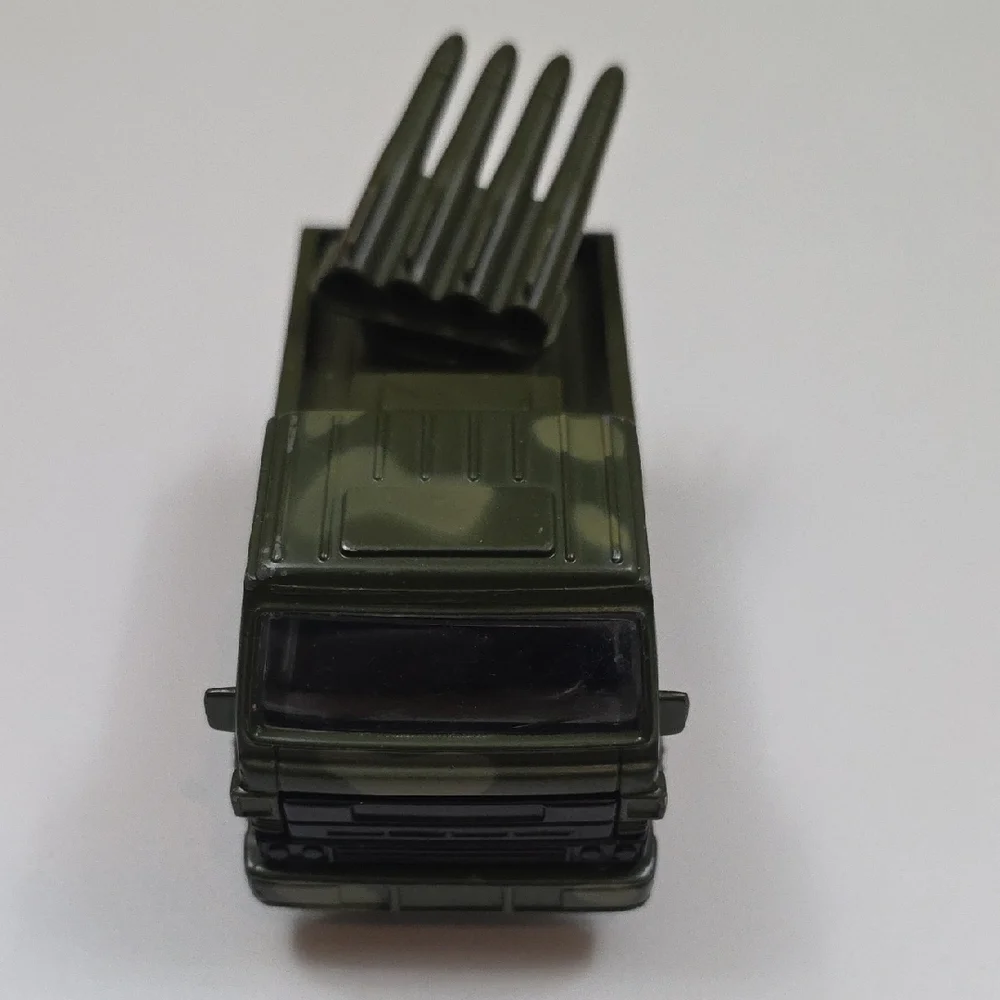 Soma Mighty Wheels die-cast/plastic US Army surface-to-air missile toy truck