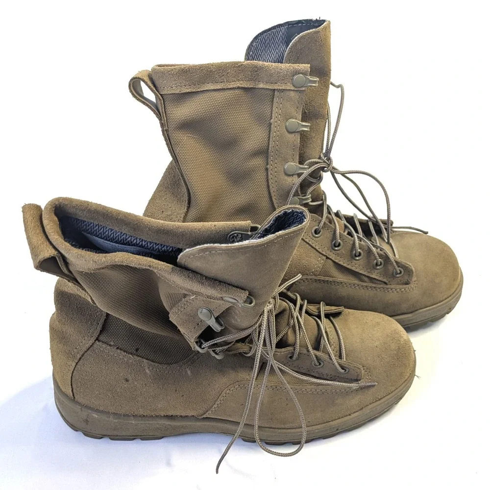 McRae Footwear Army Combat Boots Gore-Tex Vibram Coyote Brown 10W NSN 632-5902