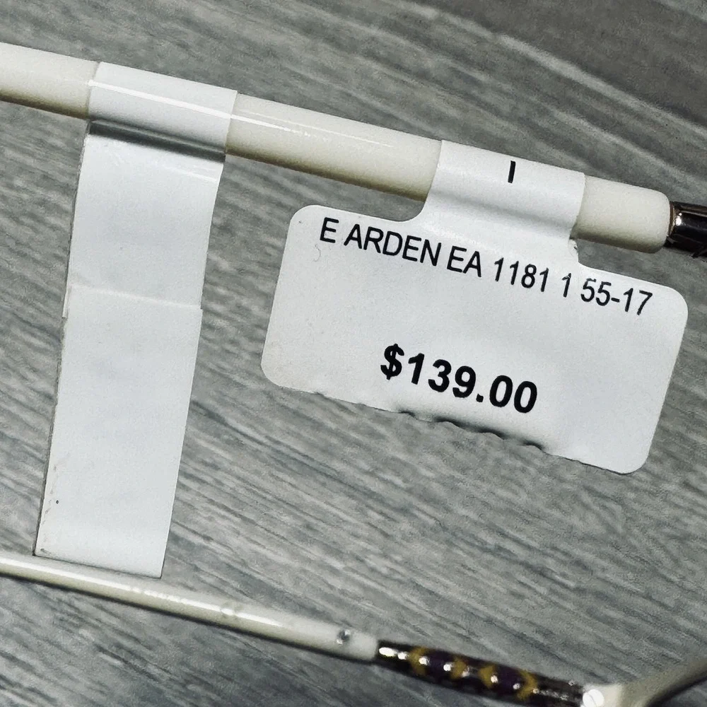 Elizabeth Arden EA 1181 55-17 Eyeglass Frames Womens Beige Argyle‎ Square 140