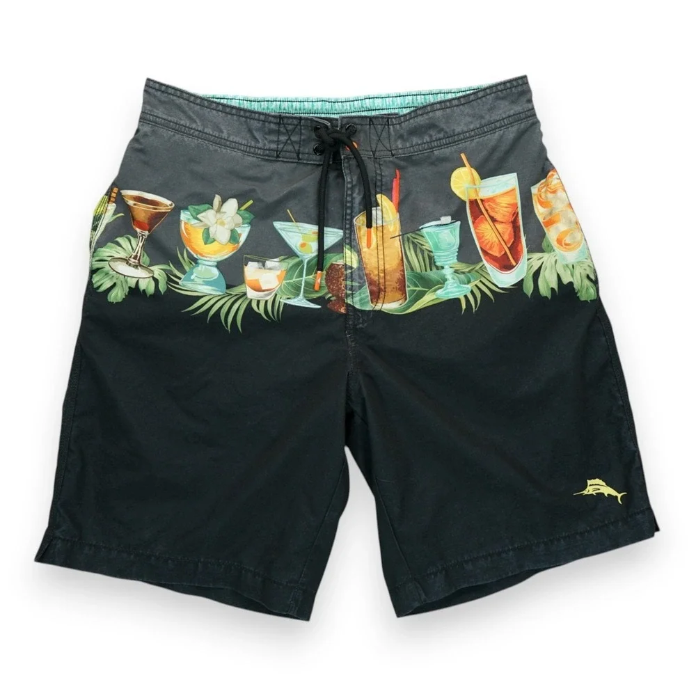 TOMMY BAHAMA Men's Medium Baja Weekend Spirits Boardshorts MSRP $100‎