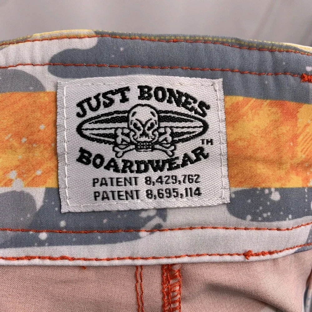 Just Bones Boardwear Board Shorts 23” Waist‎