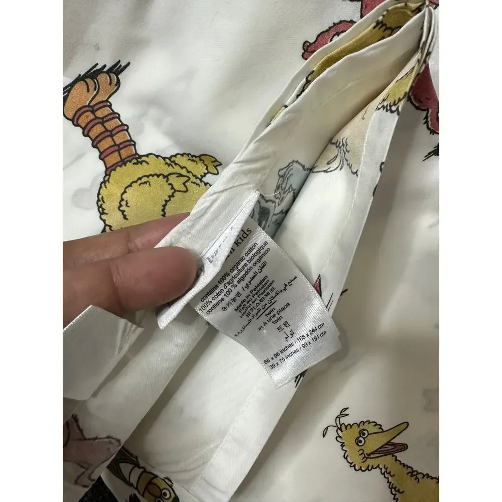 Pottery Barn Kids Sesame Street Sheet Set Twin Organic Cotton Set of 3