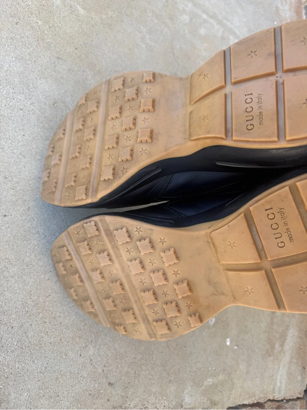 Gucci black leather
