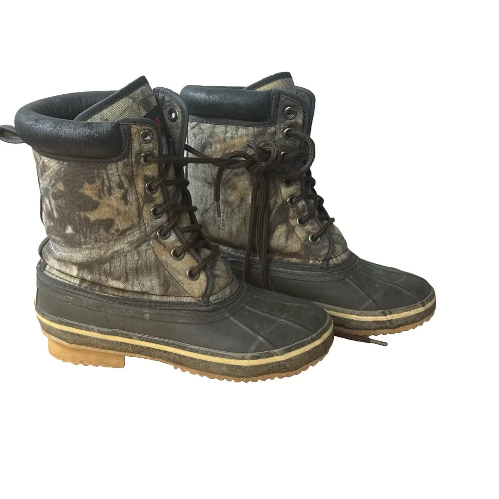 Timber Wolf‎ Thermolite Camo Hunting Boots Men's Sz 5 Lace Up