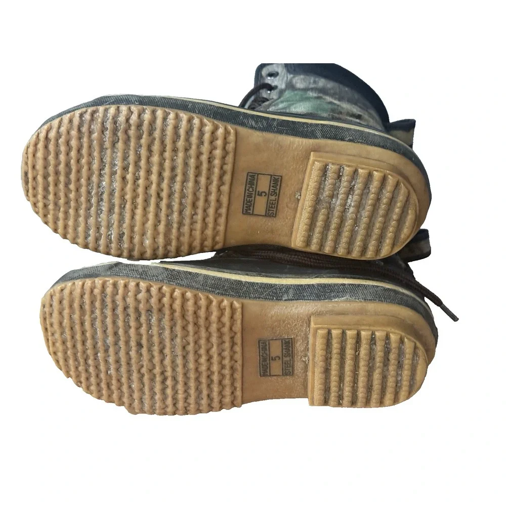 Timber Wolf‎ Thermolite Camo Hunting Boots Men's Sz 5 Lace Up