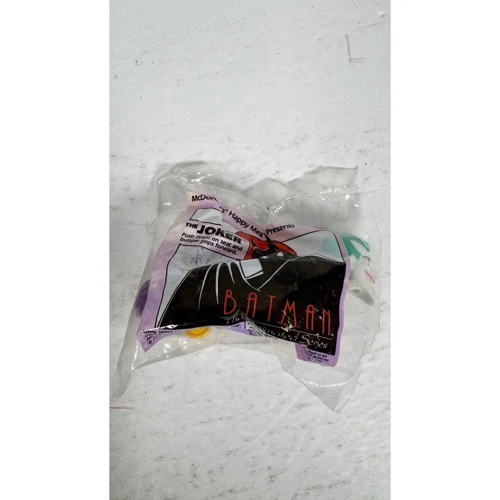 1993 Batman The Animated Series McDonalds Happy Meal Toys Joker Two-Face Sealed‎