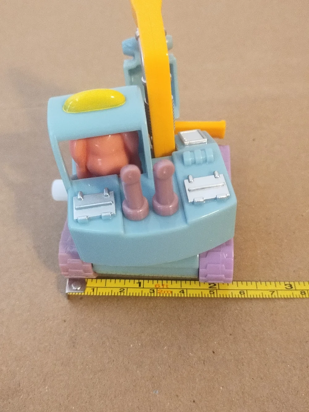 Cute Excavator Toy with Animal Driver plastic good condition