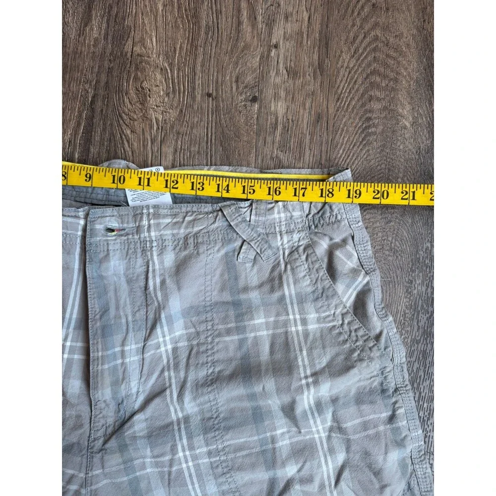 Air Jordan Shorts Men’s 38 Gray White Plaid Cotton Casual Outdoor Jumpman BBall