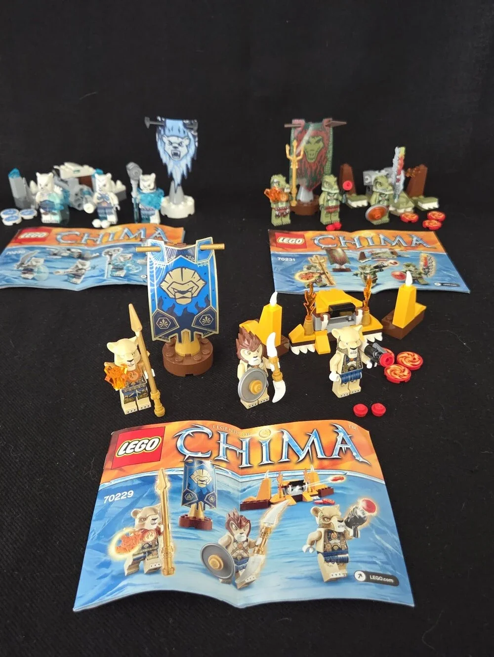 Lego 2015 Legends Of Chima Lot of 3 Battle Packs 70229/70230/70231 **READ DES**
