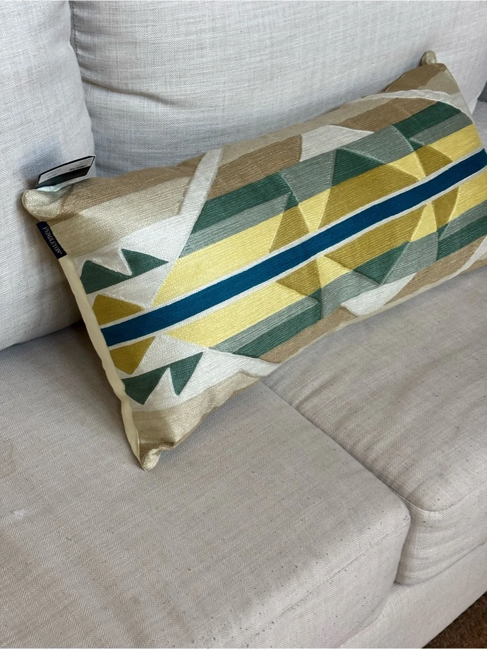 Pendleton Geometric Lumbar Throw Pillow Multicolor Southwest Accent Pillow NWT