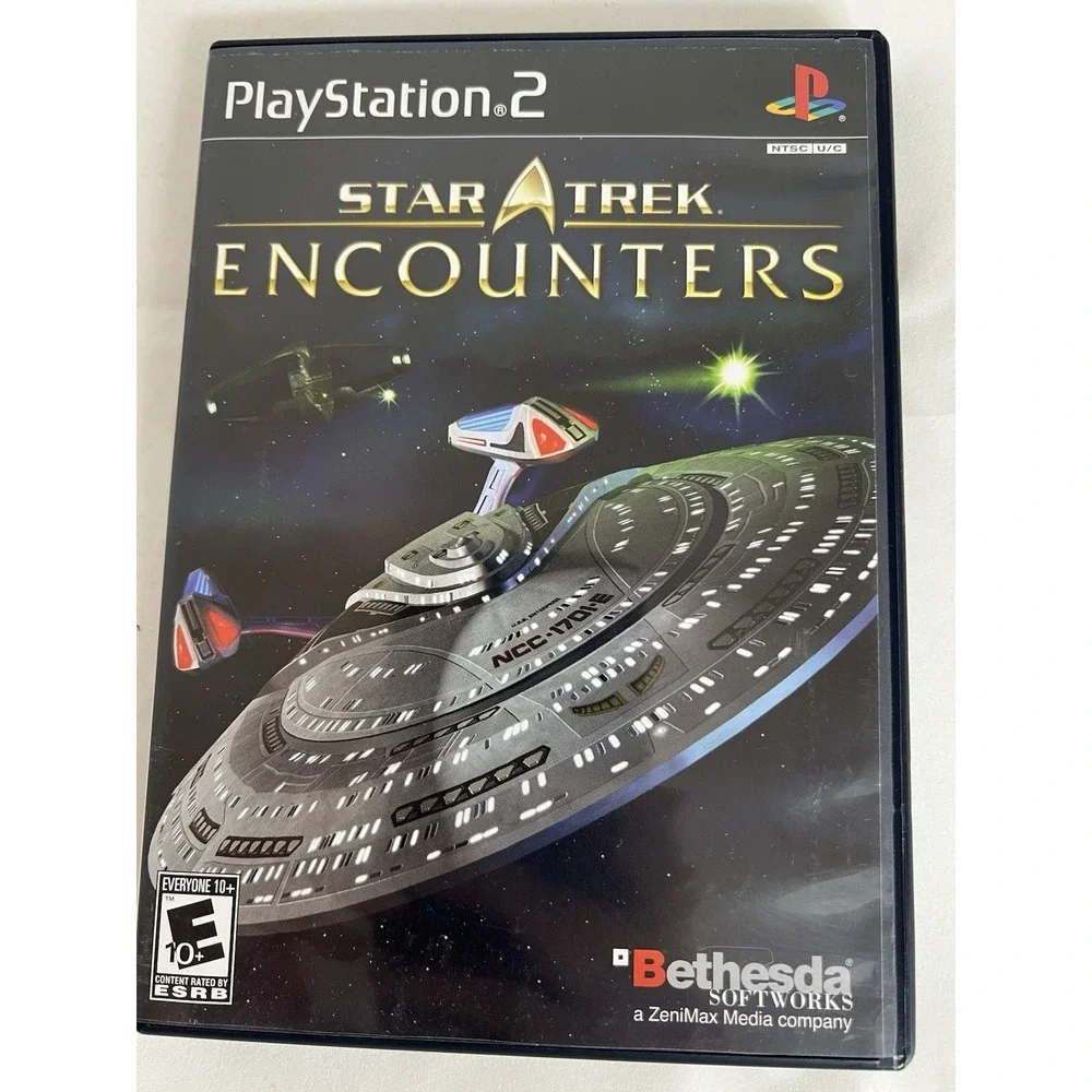 Star Trek Encounters PS2 Complete CIB PlayStation 2 Tested Working