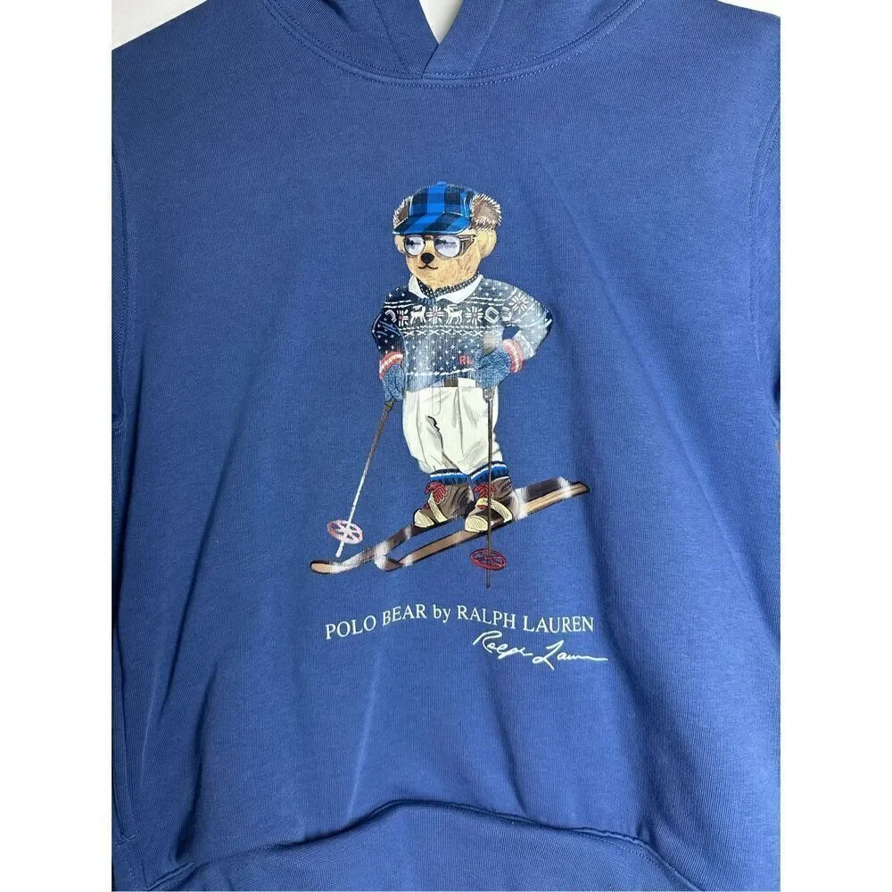 Ralph Lauren Boys Ski Bear Fleece Hoodie