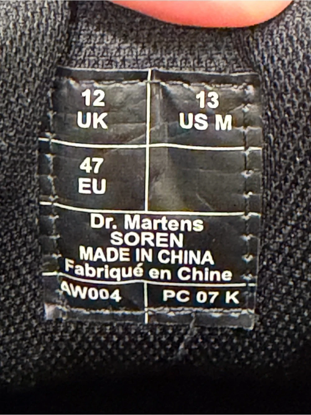 Dr. Martens durable black