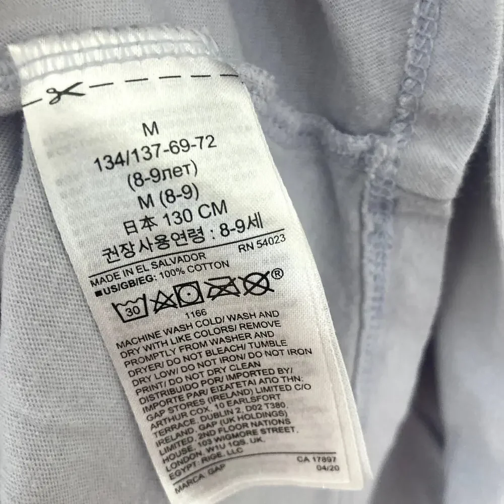 Gap Graphic Long Sleeve Tee - ET Phone Home - Jet Stream Blue - Medium 8