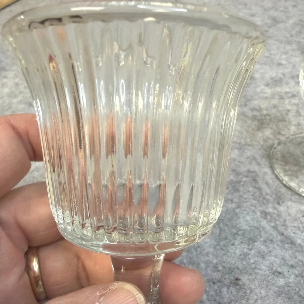 Indiana Glass pair vintage