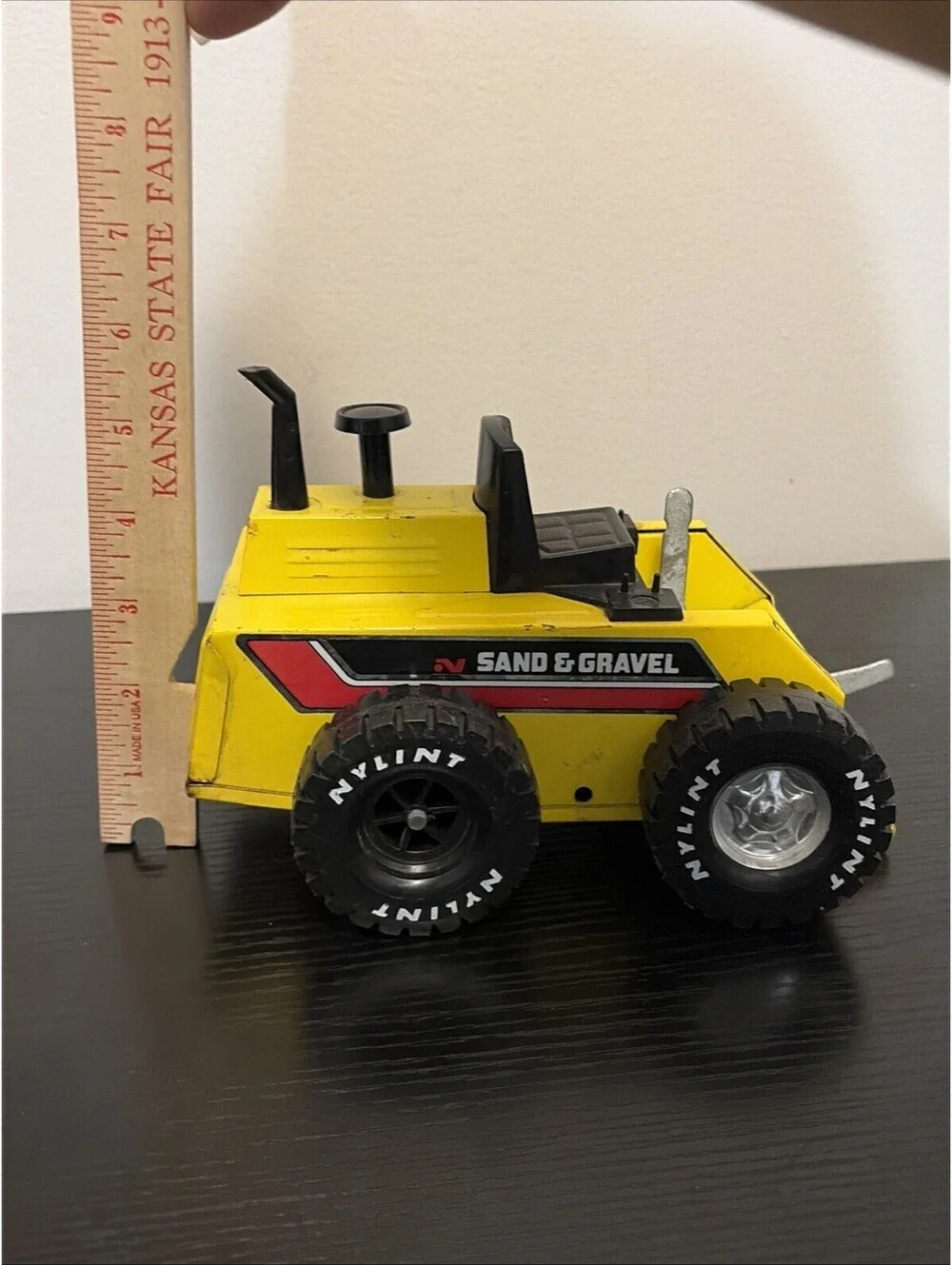 Vtg Nylint Yellow Front End Loader Metal Toy Missing A Piece