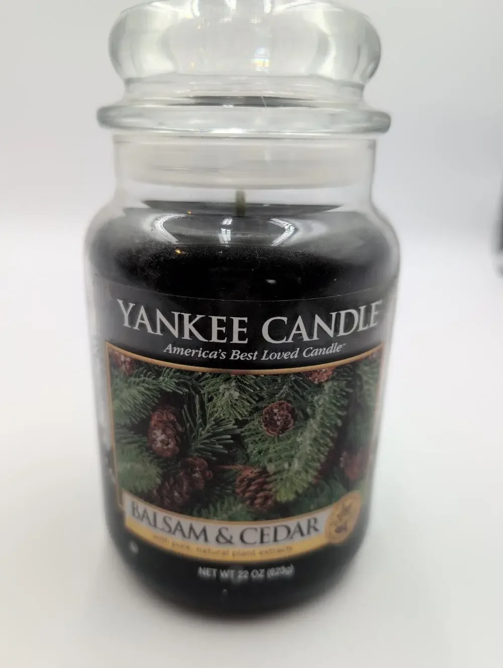 Yankee Candle Balsam and Cedar Large 22 oz. Jar Candle Housewarmer New & Scented