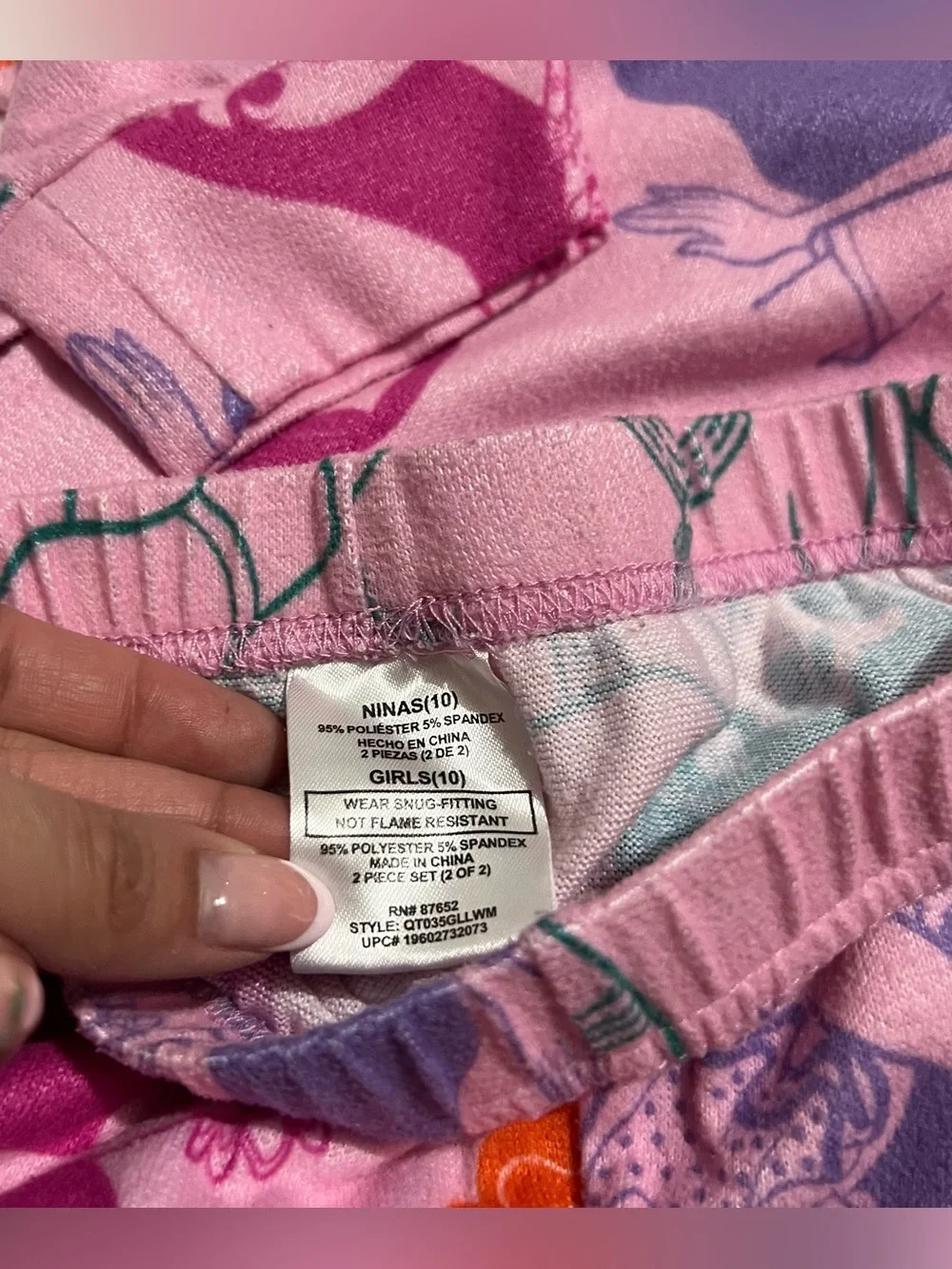 💗 Disney - Encantó Pink Girls' Character Long-Sleeve Pajama Set‎