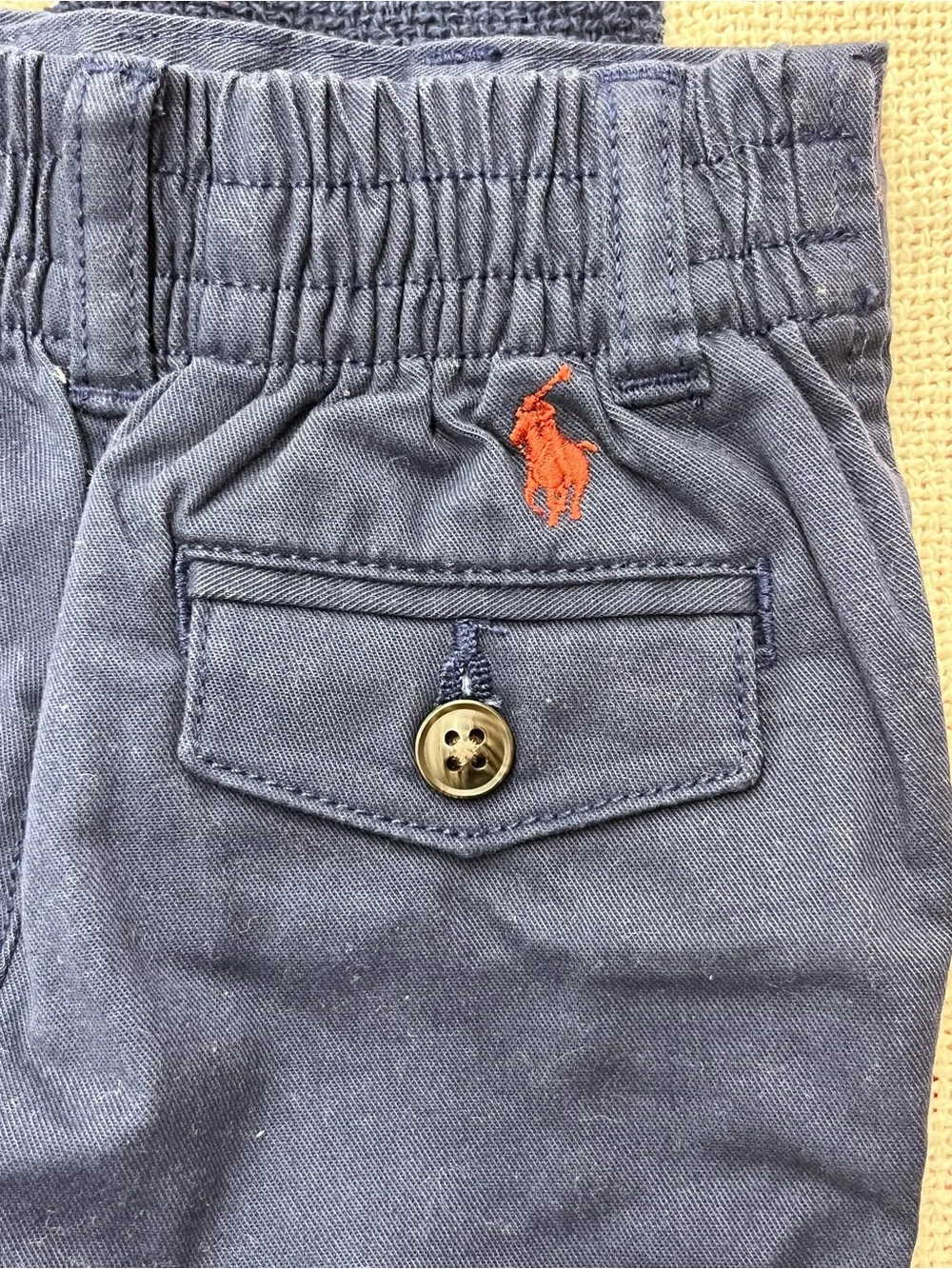 Ralph Lauren Navy Blue Kids Chino Pants Size 3 Months New with Tags