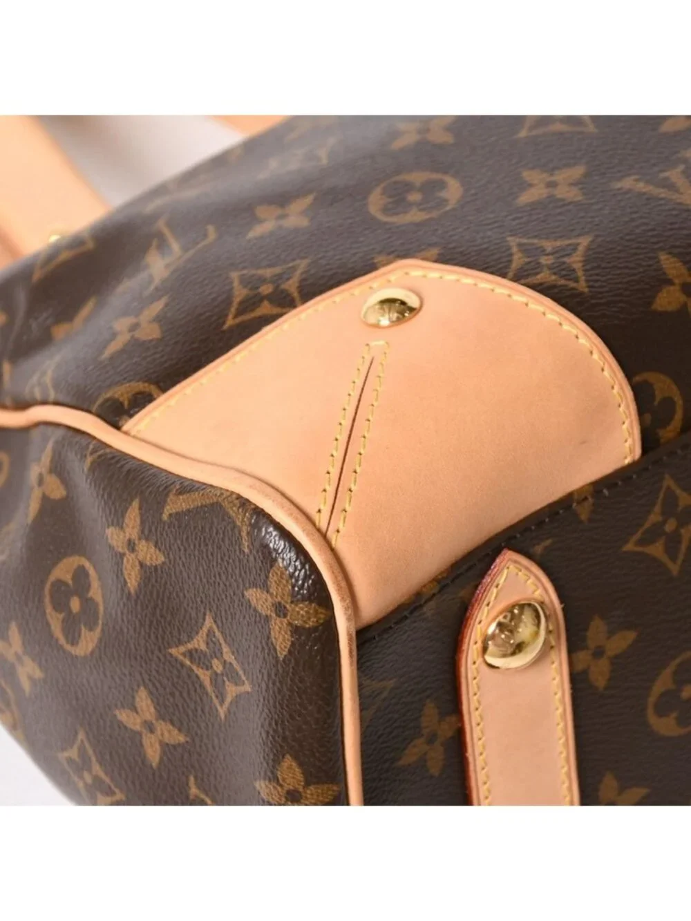 Louis Vuitton Retiro PM Monogram 2-Way Bag Brown Gold