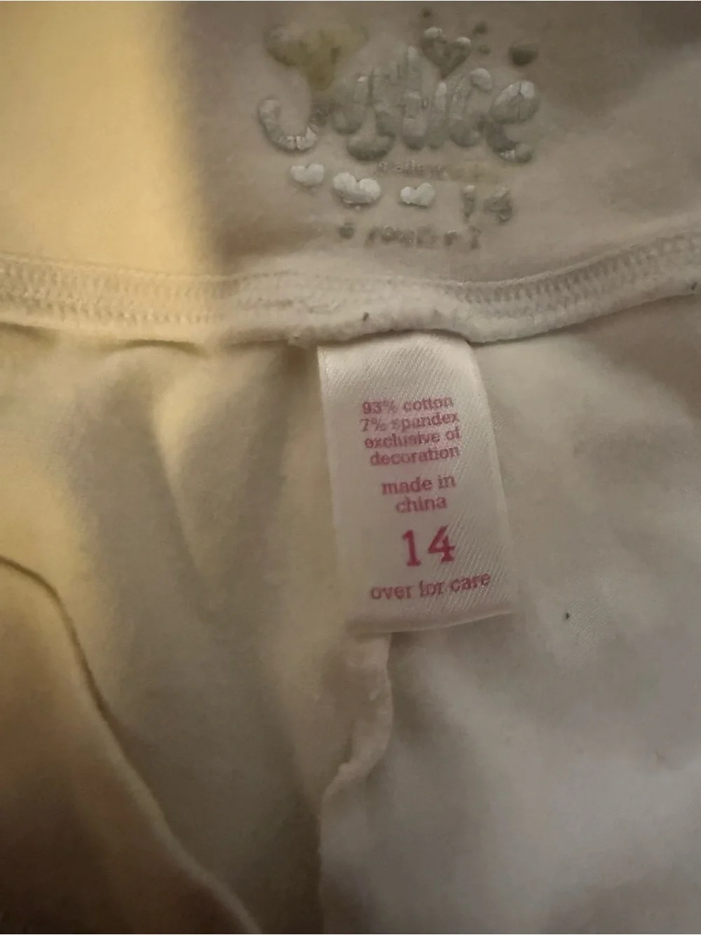 Justice brand size