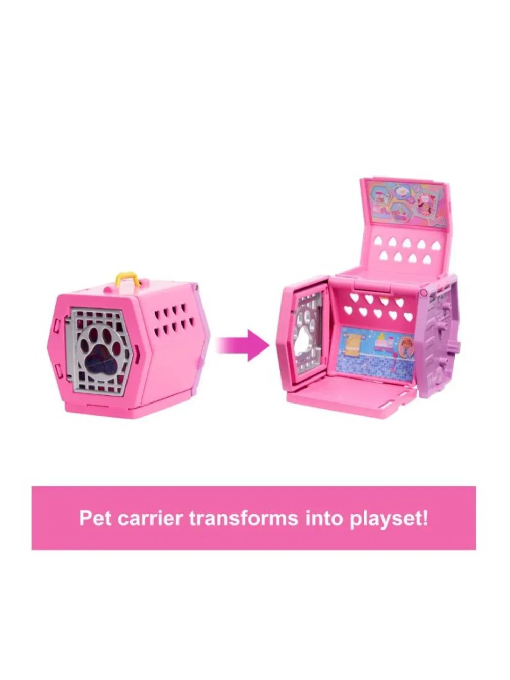 Barbie Family & Friends Chelsea Puppy Carrier Playset Doll Dog Pet Set NEW