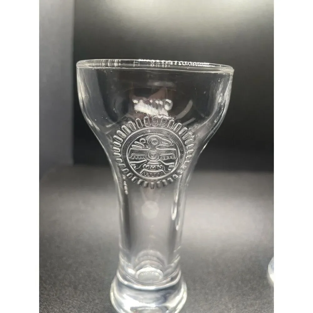 Miller Chill Shot Glasses Set of 2 Thunderbird Design 2 oz. Excellent‎ Condition