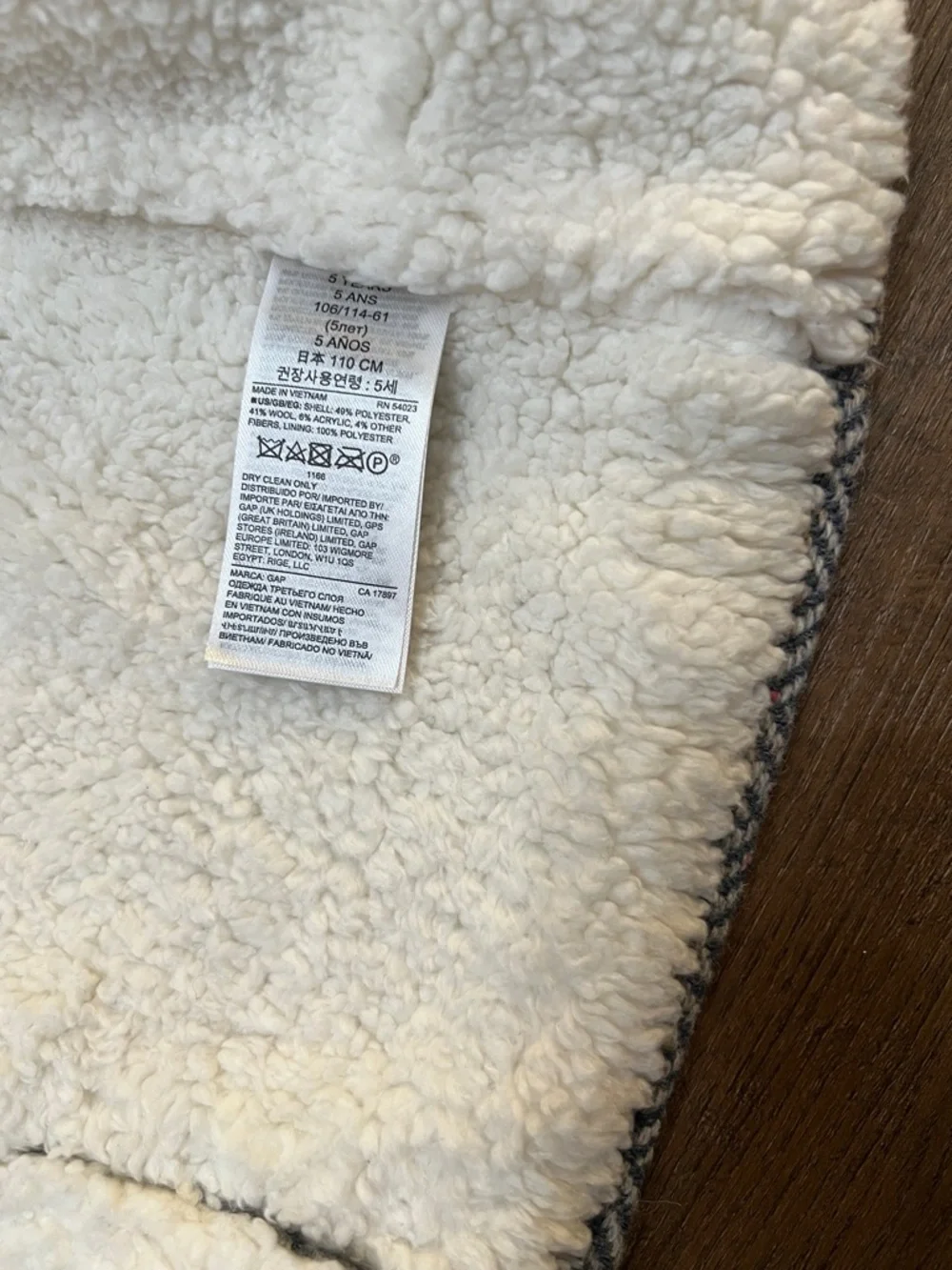 GAP classic peacoat
