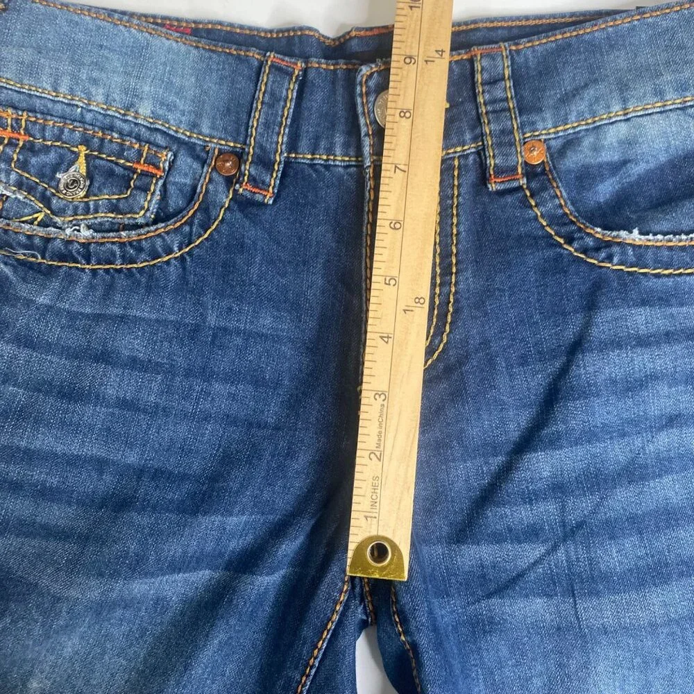 True Religion Ricki Jeans Mens Size 25X32 Dark Wash Relaxed Straight 207444 NWT‎
