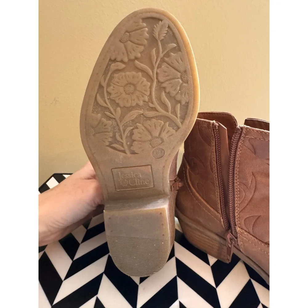 Jessica Cline faux suede