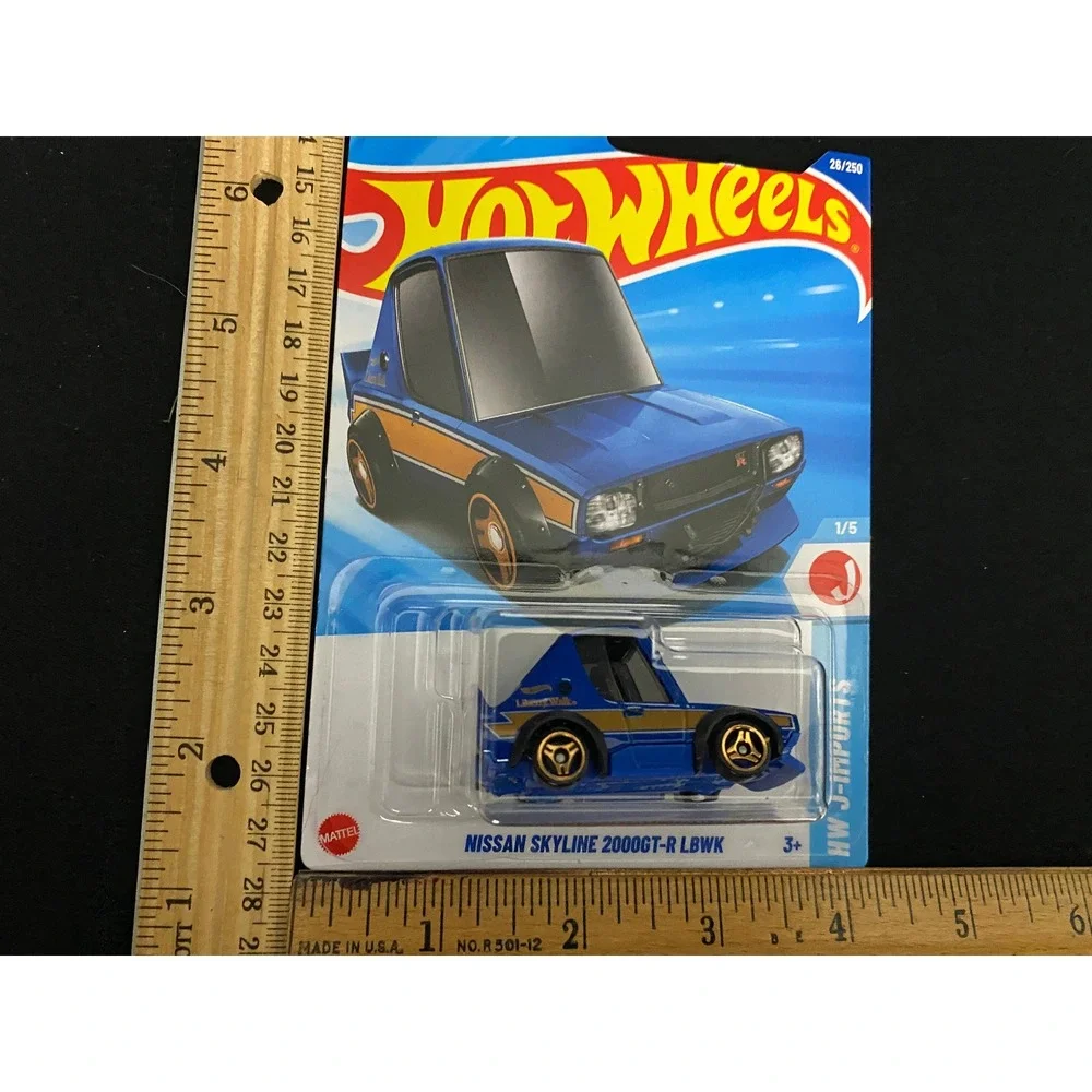 Hot Wheels Nissan Skyline 2000GT-R LBWK‎ Blue HW J-Imports 28/250