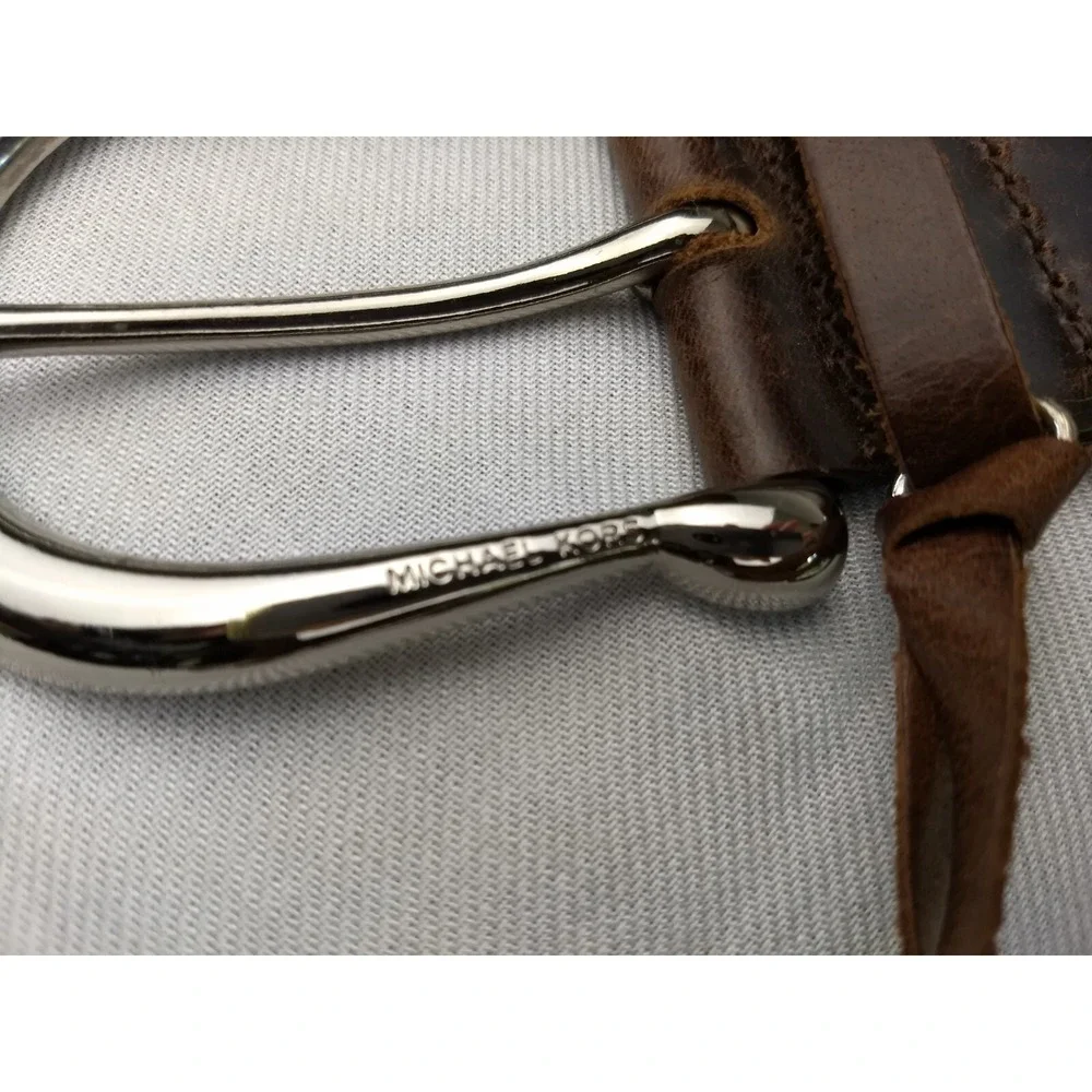 Michael Kors Braided Leather Belt Women 44