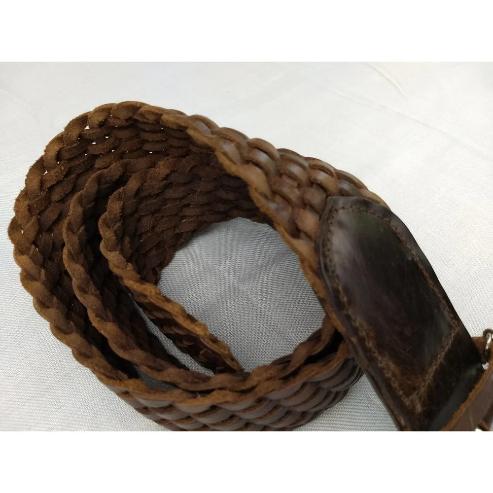 Michael Kors Braided Leather Belt Women 44