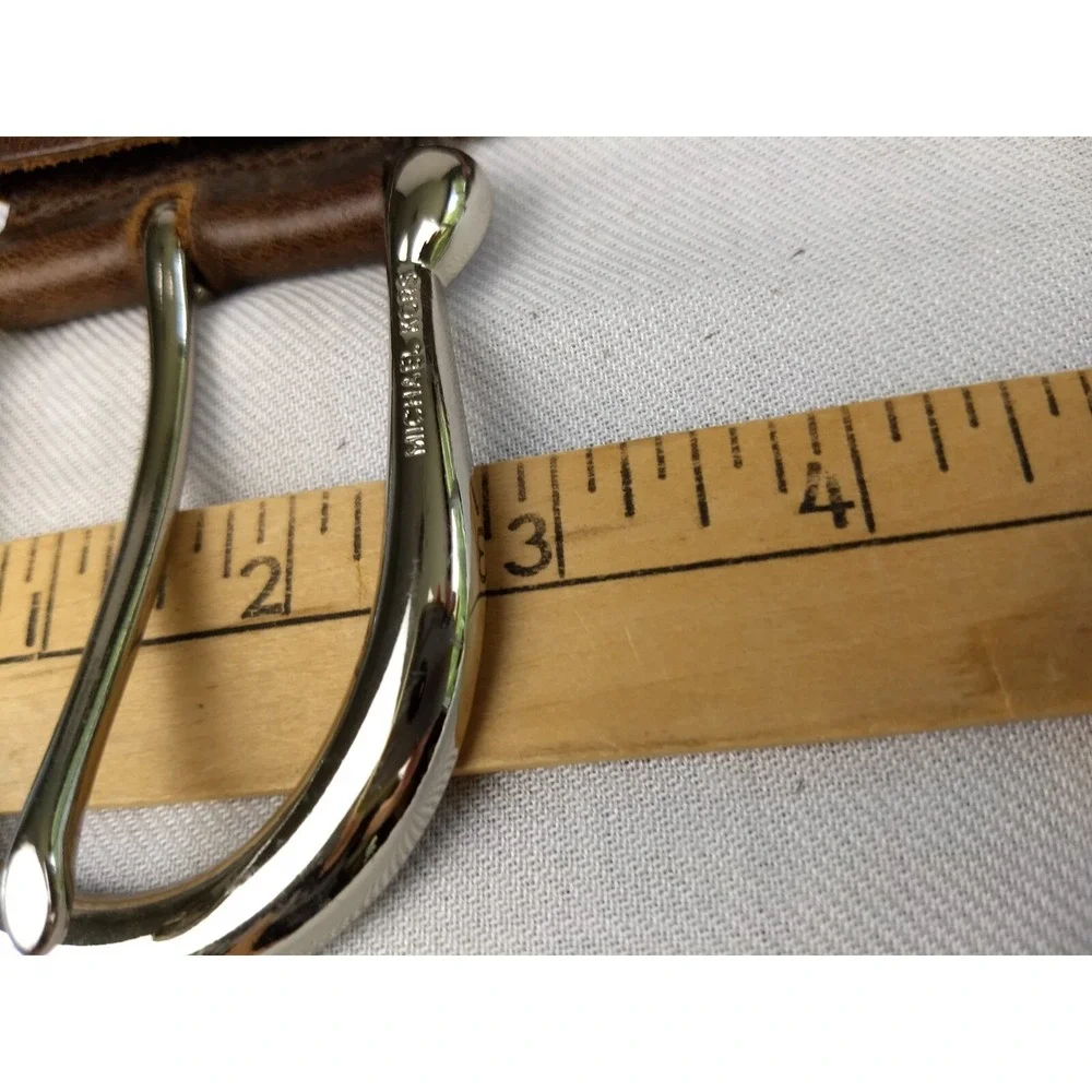 Michael Kors Braided Leather Belt Women 44