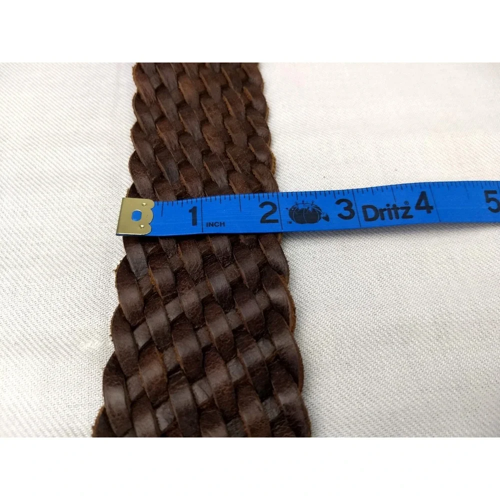 Michael Kors Braided Leather Belt Women 44