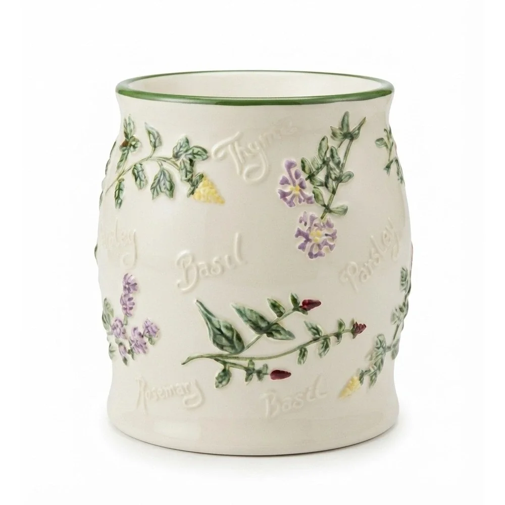 Yankee Candle Ceramic Herb Garden Electric Wax Warmer Farmhouse Cottagecore
