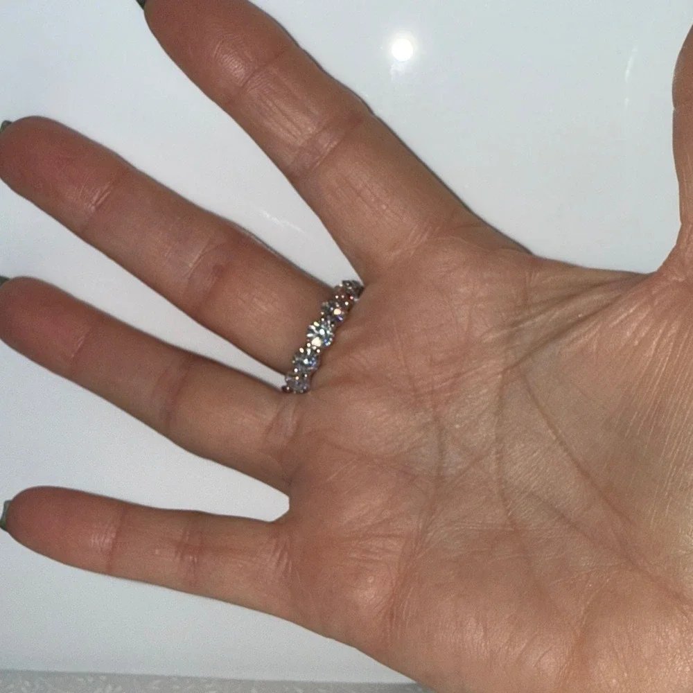 Moissanite carat eternity