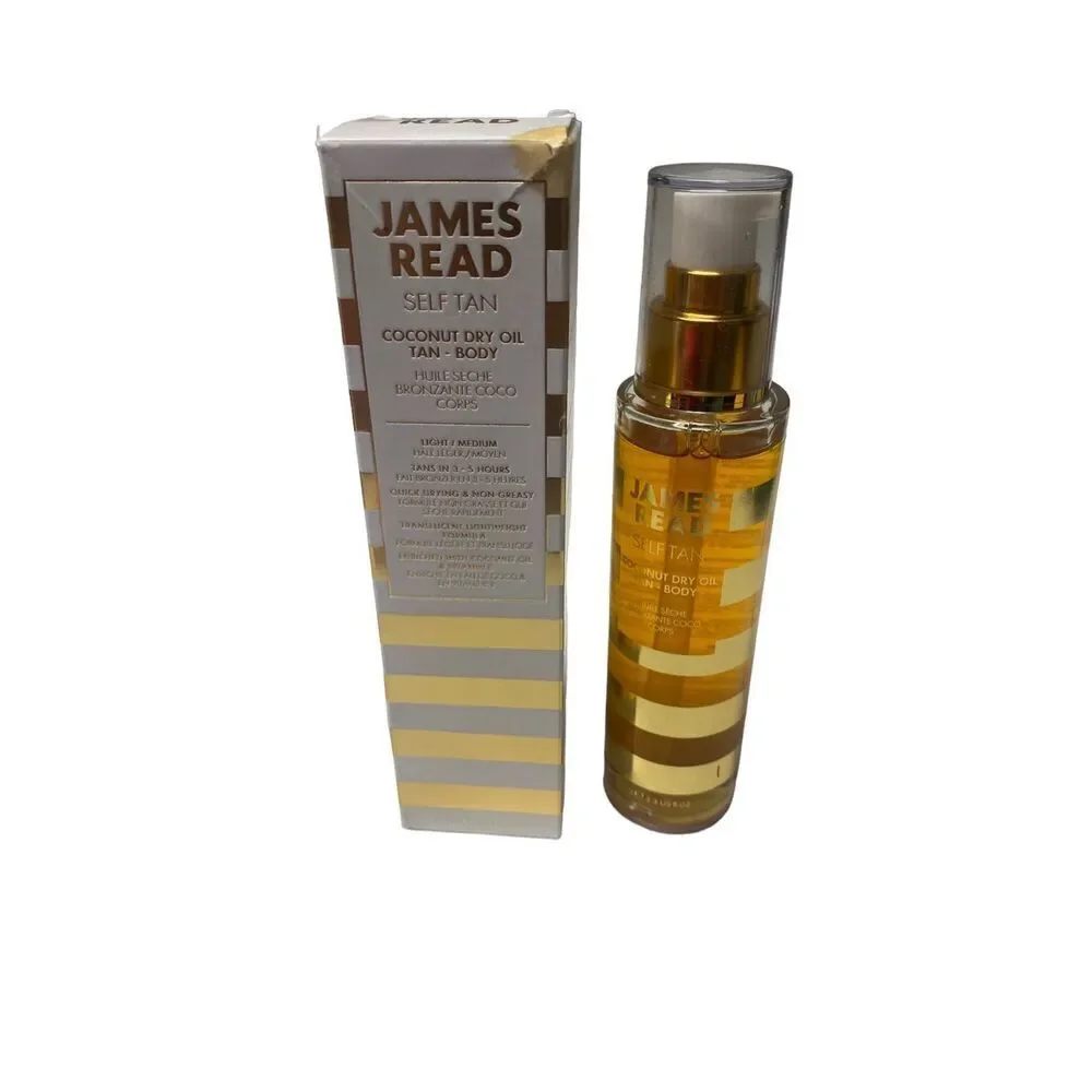 James Read Tan Coconut‎ Dry Oil Tan Face & Body 3.3oz Damaged