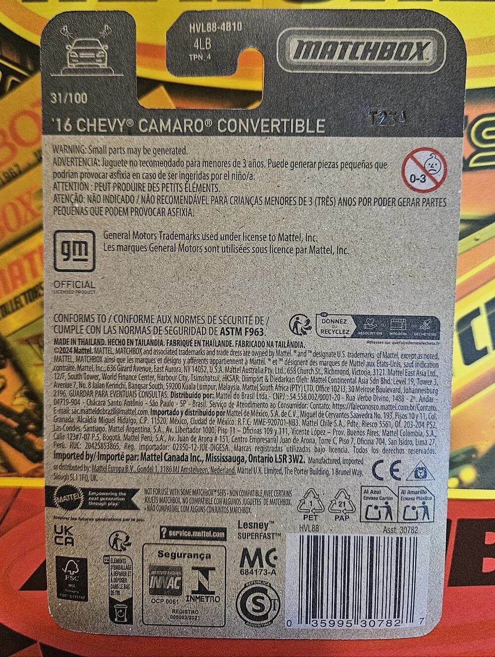 MATCHBOX free collectible