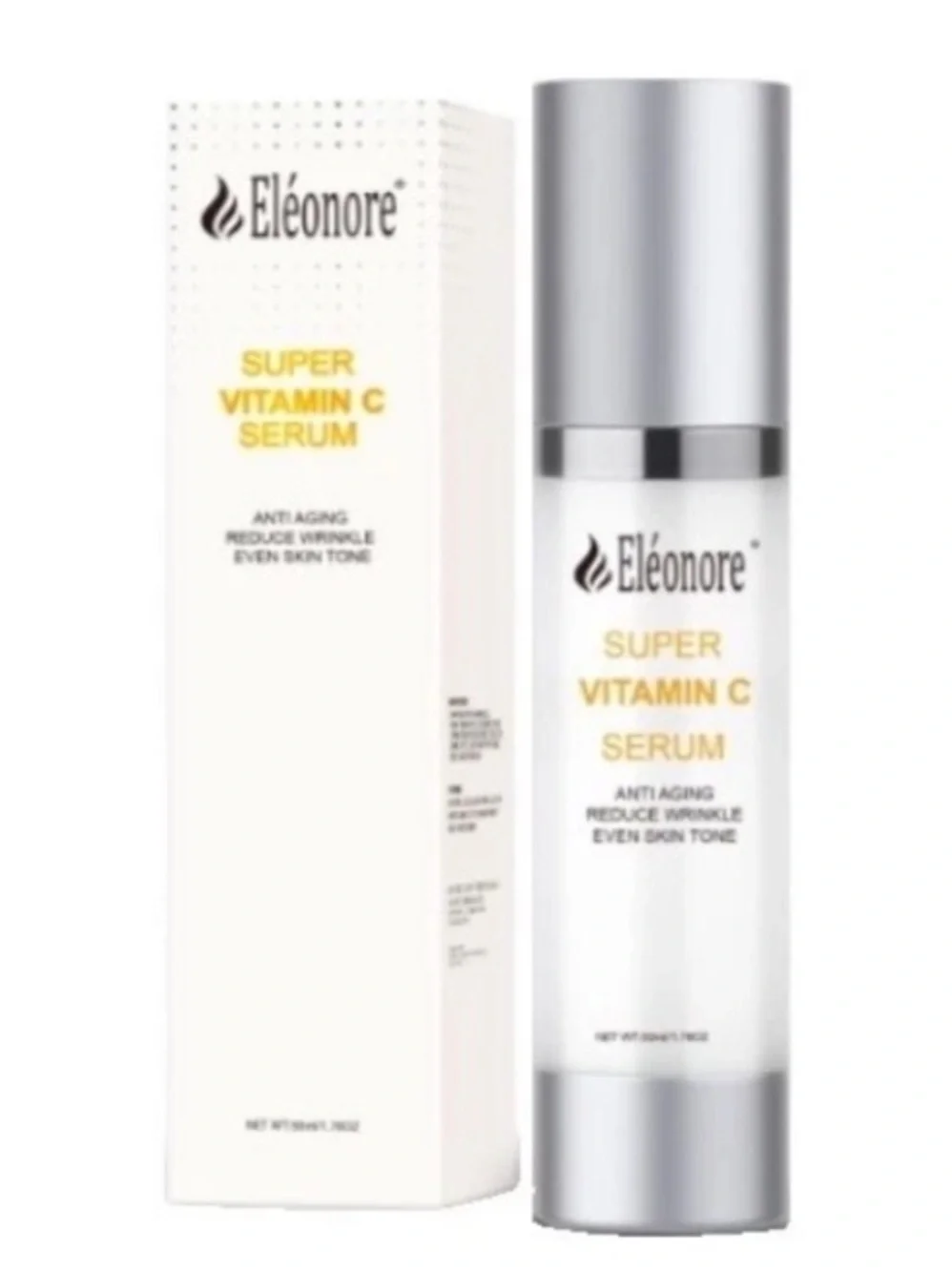 Eleonore Super c Serum w/ Peptides Hyaluronic Acid and Antioxidants Skin Repair.