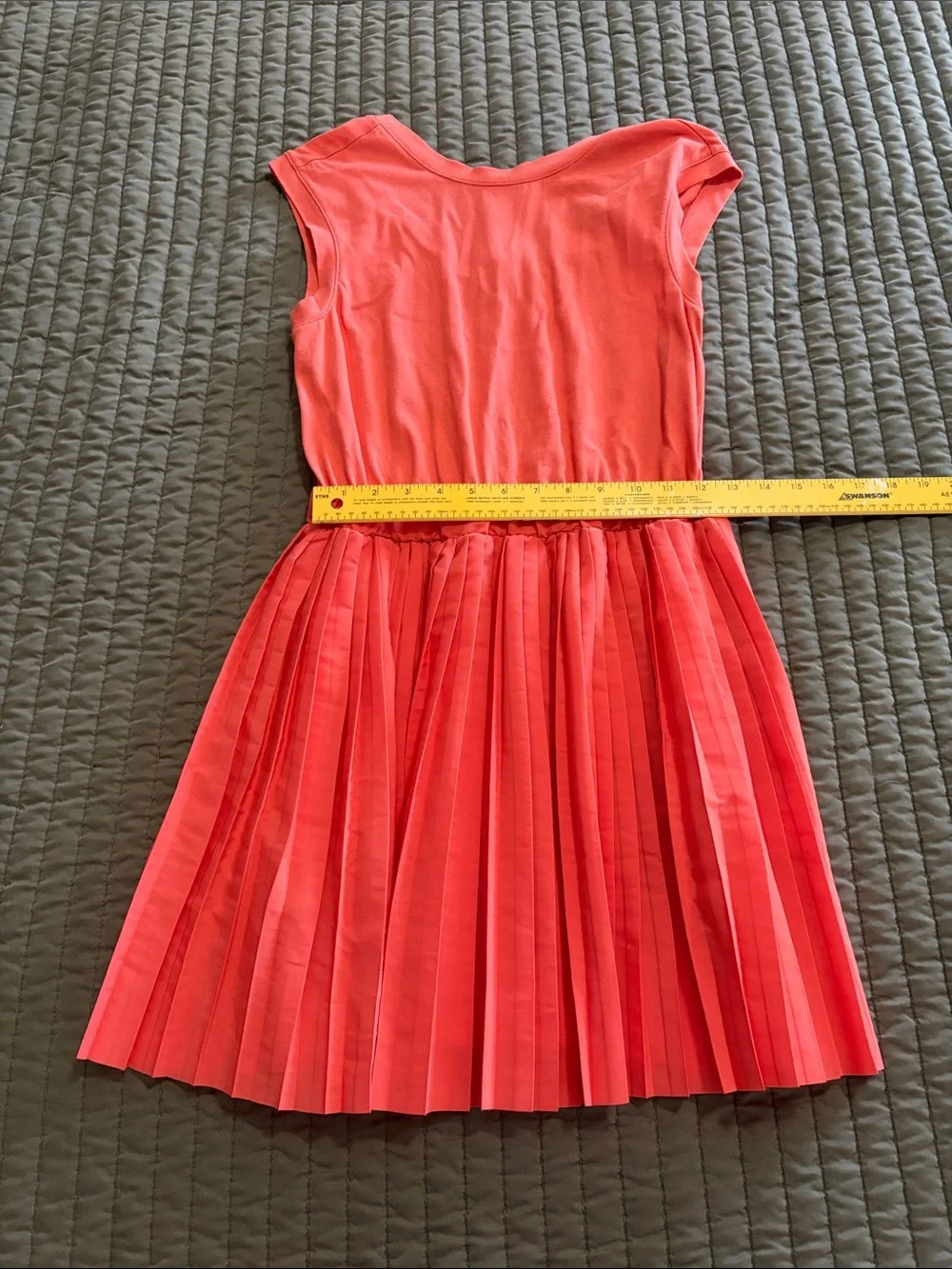 Kate Spade Saturday Coral Pleated Sun Dress