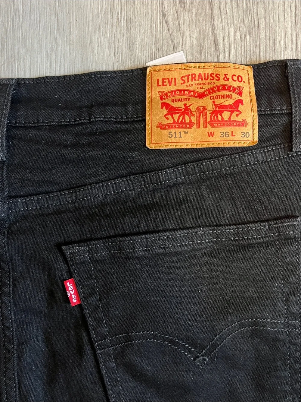 Levi's Black Straight-Leg Jeans