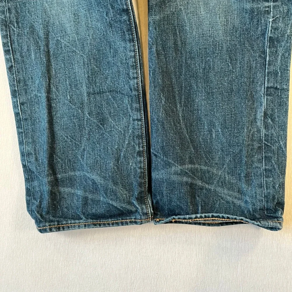 Levis 501 Original Fit Jeans Mens 36x32 (Fit 34x28) Med Wash Button Fly Straight