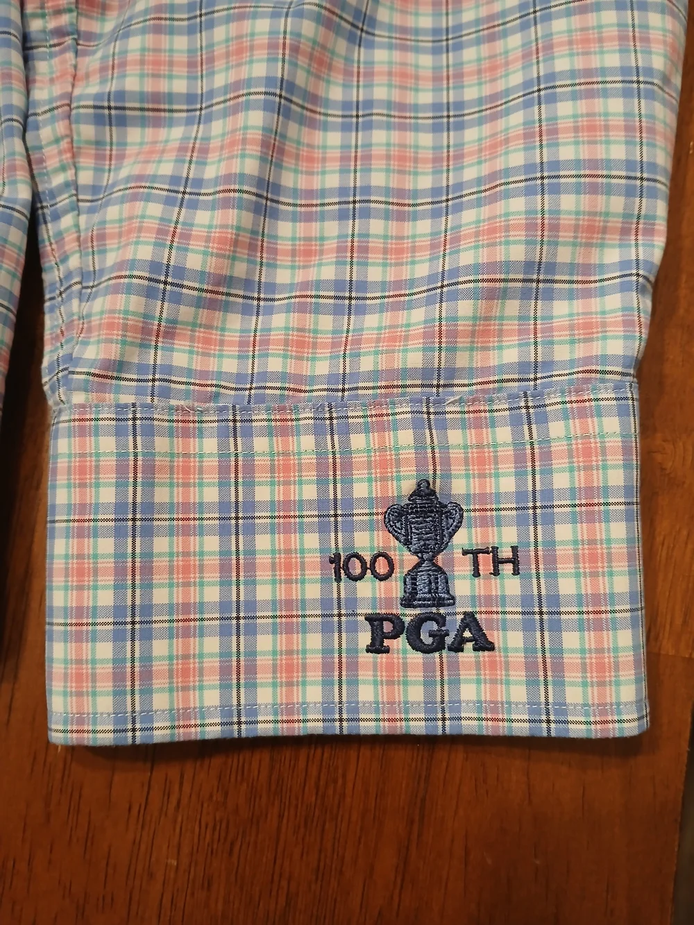 Polo Ralph Lauren Performance Men's XL Plaid Long Sleeve Button-Up PGA 100th