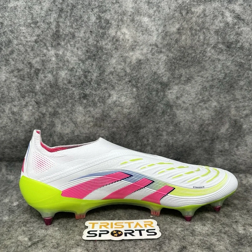 Adidas Predator Elite LL SG Soccer Cleats Mens 11.5 White Pink Celestial Victory